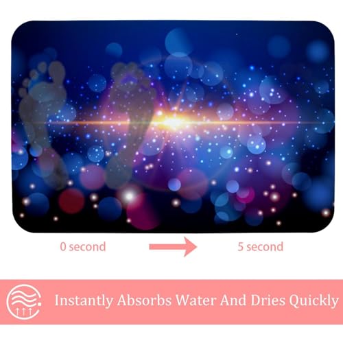 Tapis de bain absorbant et lavable pour douche et porte intérieure