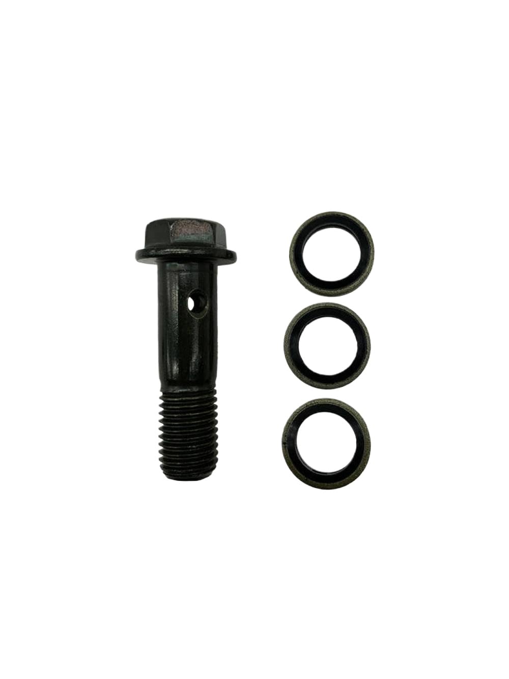 Stainless Steel M10 Brake Caliper Banjo Bolt Oil Drain Screw for Brake Hose Screw Compatible with(M10-42)