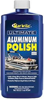 STAR BRITE Ultimate Aluminum Polish - Add a Deep Protective Shine, Remove Light Oxidation & Preserve Restored Finish - Marine Grade for Pontoons, Jon Boats & Canoes (087616)