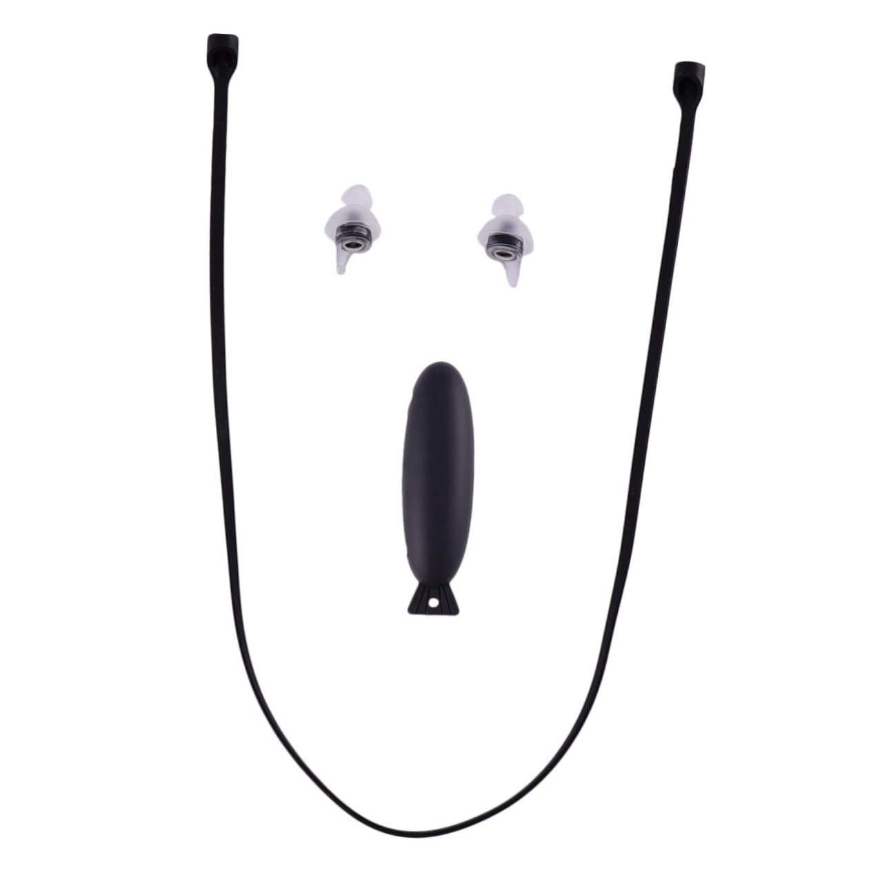 2sätze Musik Noise Reduction Ohrstöpsel Für Schlaf Schnarchen Und Arbeiten Ergonomische Waschbare Silikon-ohrstöpsel Mit Transparentem Kabel Schwarz Für Dj Und Nachts