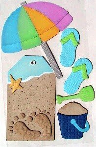 Adhesive Embellishments-Beach Fun