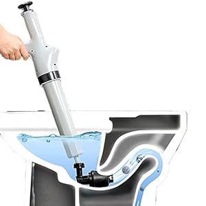 Wc Dredge Tool, Luchtdruk Afvoer Unblocker, Krachtige Handmatige Pneumatische Bagger Apparatuur, Tool voor Keuken Riool Badkamer Wastafel Dredge