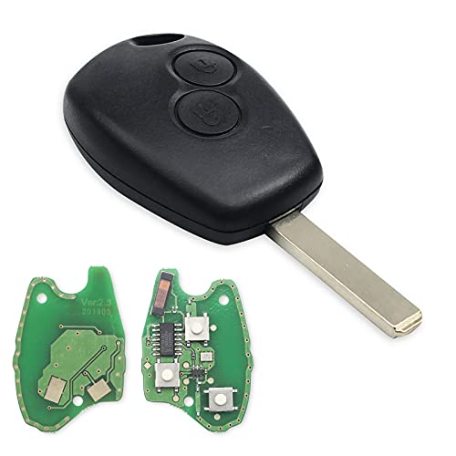 Heart Horse Telecomando Chiave 433MHz 2 Pulsanti Per Renault E Dacia – Con Chip PCF7961M E Lama HU136