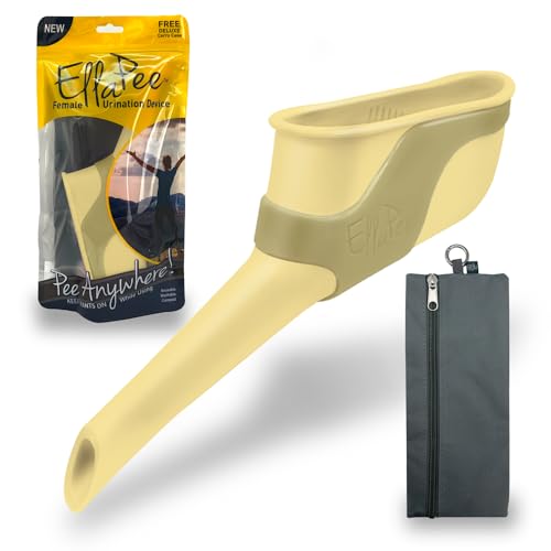 Lewis N. Clark EllaPee Female Urination Device, Reusable + Portable Bathroom, Female Urinal for Hiking, Outdoor, and Camping Essentials, Made with Medical Grade Silicone, Khaki by Lewis N. Clark - Used condition - CA$19.33