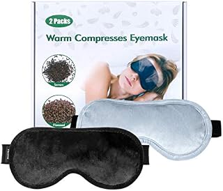 Dry Eye Mask Moist Heat Eye Compress(2 Packs), TOPOINT Microwave Heated Eye Mask