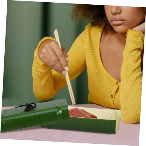 Plato para servir sushi en forma de bote de bambú miniatura 5