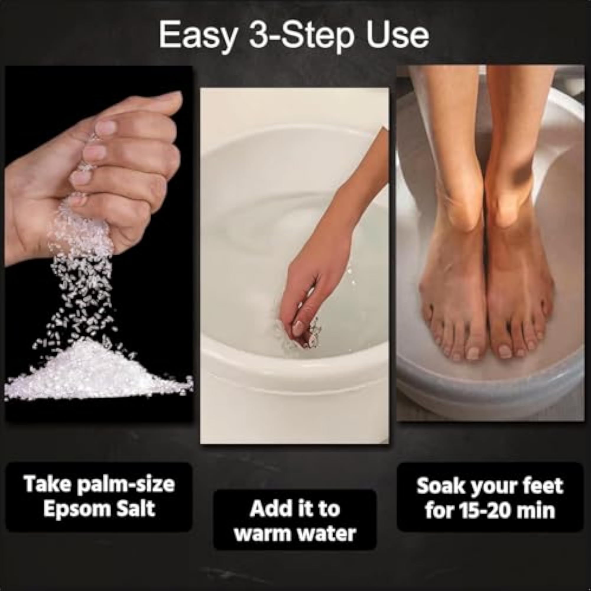 SNAPLYST Epsom Salt for Relaxing Bath and Foot Soak