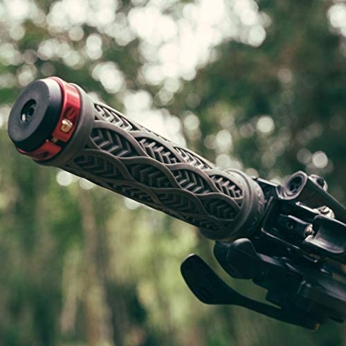 Funn Combat II Poignées Guidon Vélo Double Verrouillage 22mm - Poignées VTT BMX Gaufrées Confortables