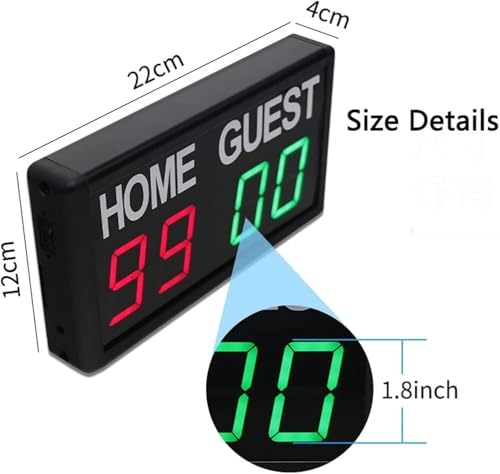 Marcador electrónico digital LED 1.8 pulg. con control remoto miniatura 7