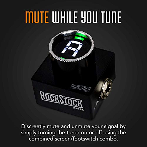 Rock Stock Nano Guitar Tuner Pedal - Compact Chromatic Foot Pedal Fits On Any Pedalboard - For Acoustic, Electric, Bass Guitar, Mandolin And Other Instruments #TOP4
