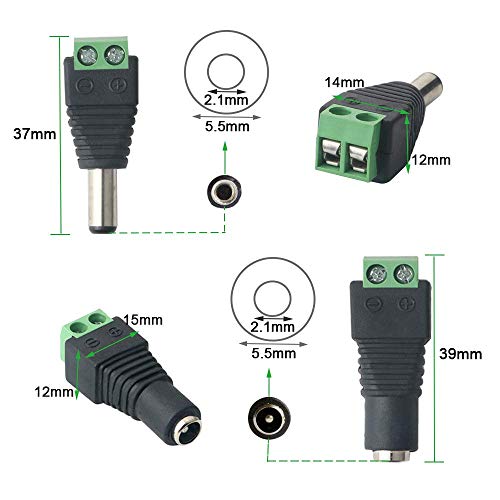 Cables de alimentación CC de cobre 20 AWG con alta conductividad para CCTV 4