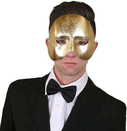Halbe Gesichtsmaske Für Maskerade – Elegante Phantom-Maske In Schwarz, Gold, Silber & Mehr