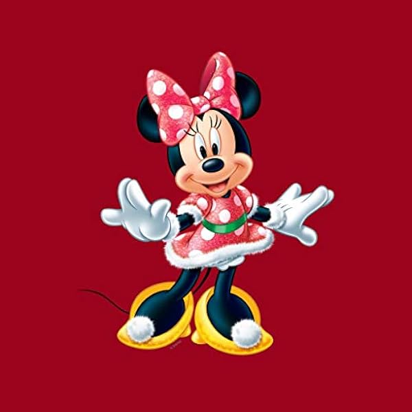 Disney Christmas Minnie Mouse Festive Pose Women's Hooded Sweatshirt