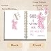 NEFMGEG Christian Spiral Notebook Journal, God is Within Her She Will Not Fall Preppy Bible Verse Journal for Women, Christian Gifts for Women, Religious Prayer Notebooks, 5.5x8.3 Inch