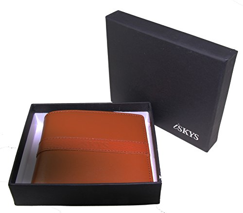 Top Rated Rfid Blocking Leather Wallet For Men + Protect Your Id Credit Card + Bi-Fold / Trifold Wallets With Latest Rfid Block Technology + Life Time Warranty! (Brown) #TOP3