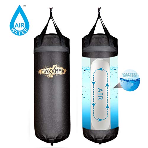 MaxxMMA 3 ft Pro Water/Air Heavy Bag (Antiqued Brown) - Adjustable 70~120 lbs. - Thumbnail 3