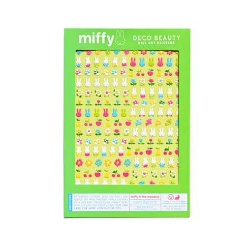 Deco Beauty Miffy in The Meadow -Super Thin & Easy-to-Apply Nail Art with the Cutest Designs-Durable & Long-Lasting Nail Art Sticker & Decals for Women, for DIY At-Home Manicures & Salon-Quality Nails