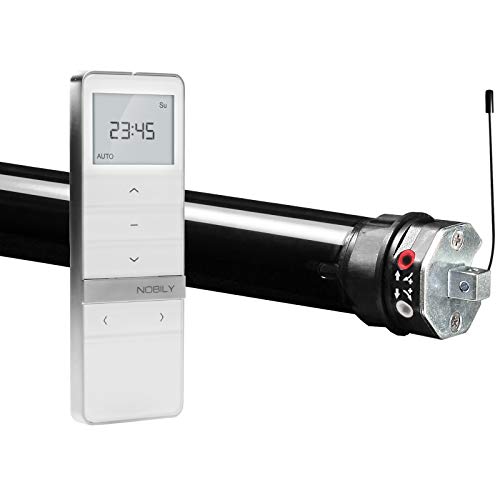 2x NOBILY Funkrollladenmotor PR4, Mini - Funkmotor mit mechanischer Endabschaltung, 13NM Zugkraft (entspricht ca. 36kg), inkl. 5-Kanal Handsender Timer Exquisit-Ausführung 2x NOBILY Funkrollladenmotor PR4, Mini - Funkmotor mit mechanischer Endabschaltung, 13NM Zugkraft (entspricht ca. 36kg), inkl. 5-Kanal Handsender Timer Exquisit-Ausführung