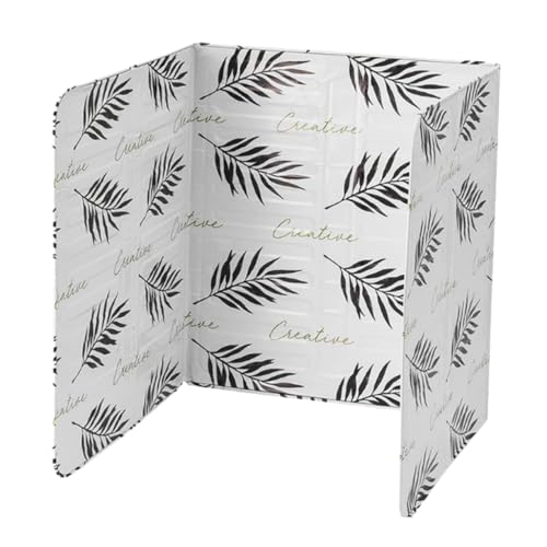 DOITOOL Protector contra Salpicaduras de Aceite de Aluminio para Cocina Escudo Anti-Salpicaduras Resistente Diseño Decorativo y Fácil de Limpiar para Estufas de Gas y Encimeras Domésticas