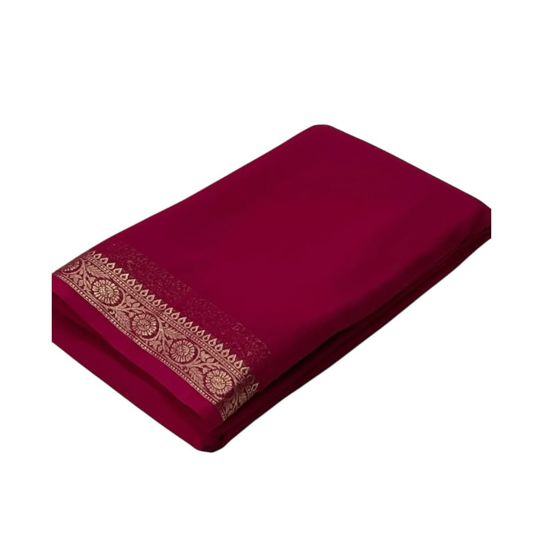 rajmala fashion RAJMALA Attractive Design Women's Semi Mysore Silk Zari Border with Blouse Piece-picture-15