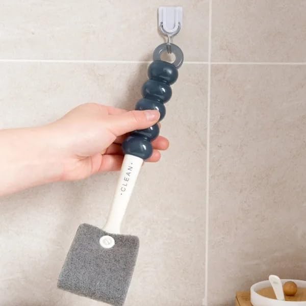 Image of Bathroom Brush Grout Brush, Scrubbing Brush, Dishwashing Brush, Sink Cleaning Brush, Sponge Brush Wash Basin, Sink Cleaning Brush (1Pcs)