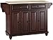 Crosley Furniture KF30001DMA Cambridge Kitchen Island with Natural Wood Top, One Size, Vintage Mahogany