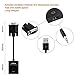 Onten HDMI to VGA Adapter HDMI Female to VGA Male Converter with 3.5mm Audio Jack for TV Stick, Raspberry Pi, Laptop, Monitor, PC, Tablet, Digital Camera, Etc