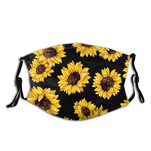 Sunflower Washable & Reusable Face Protection with 2 Filter Adult Dust Protection for Men Women &Teenage outdoor