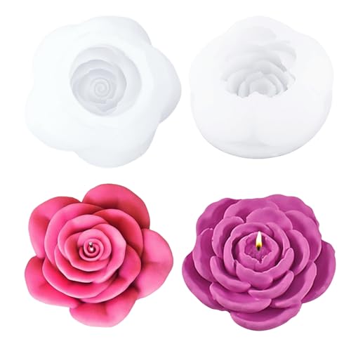 Moules En Silicone Crâne Halloween 2 Pièces WYAHYQ - Idéal Bougies Et Résine Époxy