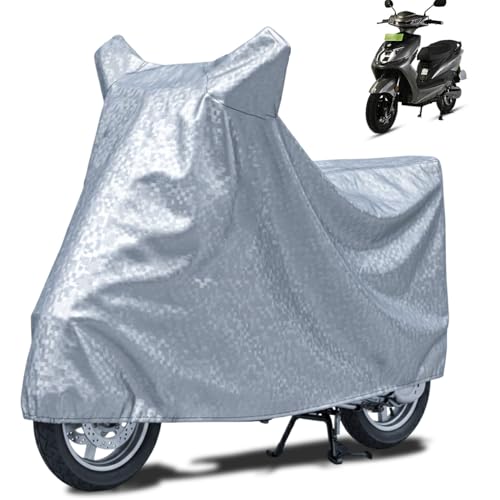 Image of FABTEC Waterproof Scooty Body Cover Compatible with Okaya Faast F2F, A1 (Silver)