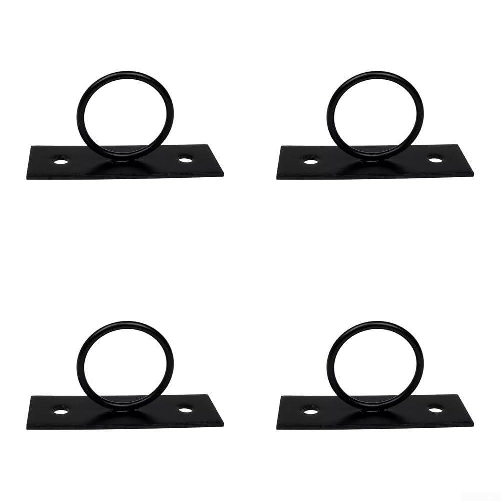 Gancho de para techo para Cuerda 4pcs Negro Gancho de para techo
