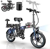 Rakowe Folding Electric Bike for Adults, 750W Peak Motor, Up to 45Miles & 28MPH...