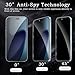 [2+2 Pack] Privacy Screen Protector for iPhone 17 Air, Anti-Spy Shatterproof Tempered Glass with Camera Lens Tempered Glass 9H Hardness Bubble Free Anti-Glare Case Friendly