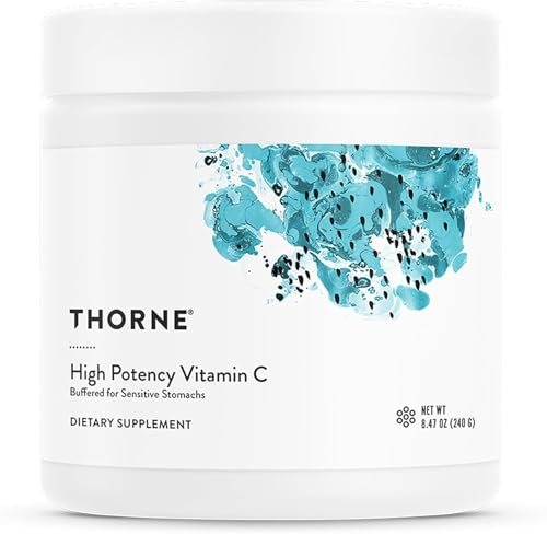 THORNE High Potency Vitamin C - Ascorbic Acid with Calcium Magnesium & Potassium - Healthy Immune Function & Antioxidant Support* - Third-Party Certified - Gluten Dairy & Soy-Free - 42 Servings