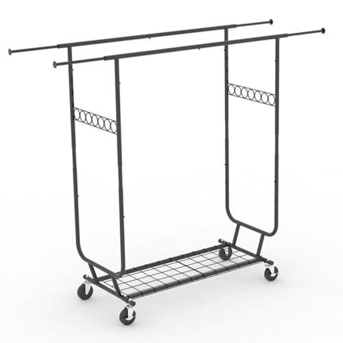 ハンガーラック パイプハンガーラック 耐荷重200KG ダブル 大容量 物干し Amazon｜HOKEEPER ハンガーラック パイプハンガーラック 耐荷重