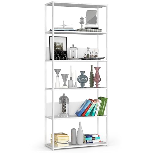 FUNZIONALE - La libreria Loft Akord, alta 80 cm, occupa pochissimo spazio. È possibile posizionarla da sola o combinarla con altri mobili. Il prodotto consente di ospitare una grande collezione di libri, dischi o gioielli.