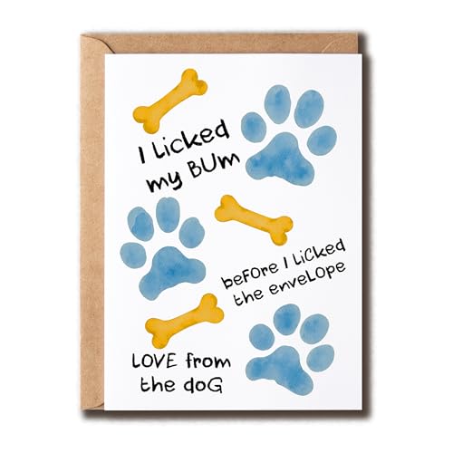 ZGLDesigns I Licked My Bum Before I Licked The Envelope Card - Happy Birthday - zCȒaO[eBOJ[h - 킢ybgD - ͋