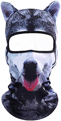 Cat Balaclava,Dog Balaclava,Halloween Hat,Cute Full Face Hood Mask Animal Ski Mask for Hiking Riding Sports Outdoor