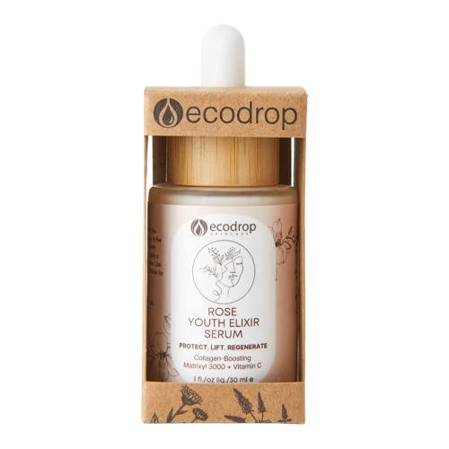 Ecodrop Rose Youth Elixir Serum, Matrixyl 3000 & Hyaluronic Acid, 30ml, 30 ml (Pack of 1)