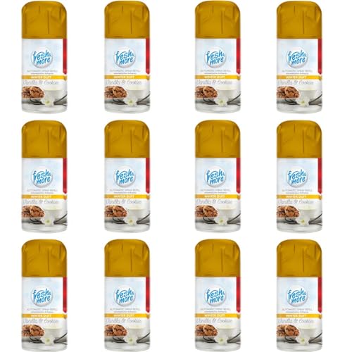 Fresh & More Lufterfrischer Nachfüller (12er Pack) 250ml, Vanilla&Cookies