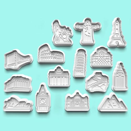 Emporte-pièces pour fabrication de biscuits monuments du monde
