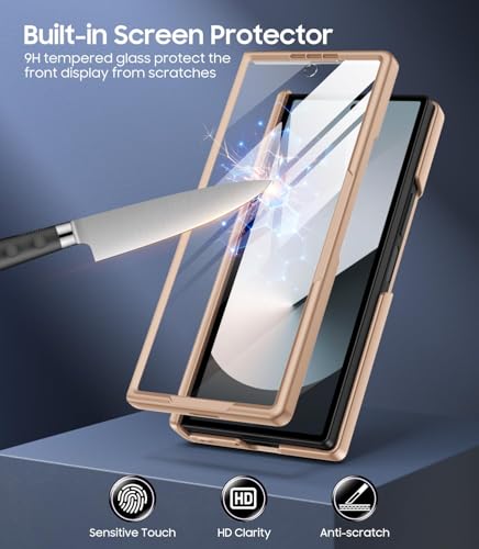 Coque magnétique Galaxy Z Fold 6 avec protège-charnière et verre avant - 4