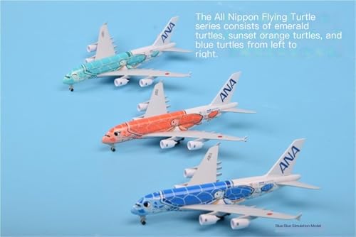 Modelo de avión Ana A380 Flying Turtle réplica compacta de 18 cm para vitrinas 6