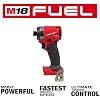 2953-20 for Milwaukee M18 FUEL 18V 1/4 Hex Cordless Impact Driver Length 4.4 in Width 2.6 in Height 7.6 in