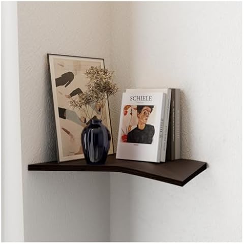 EWART WOODS Floating Oak Corner Shelf Cover