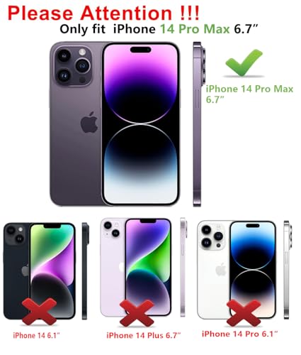 Image of SunStory Compatible with iPhone 14 Pro Max Case with HD Screen Protector, 3-Layer Heavy Duty Full-Body Cover,3 in 1 Hybrid Protective Case for iPhone 14 Pro Max 6.7 inch, ArmyGreen