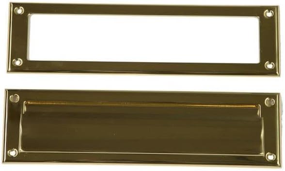 Architectural Mailboxes Steel Mail Slot Accessory, Brass Finish