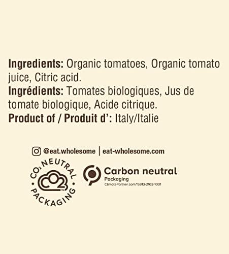 Eat Wholesome Organic Italian Diced Tomatoes, 796ml - Vine-Ripened, Perfect for Soups and Stews, No Added Sugar, Vegan, Non-BPA Lining, CO2 Neutral — view 2