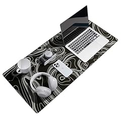 Topographic Map Black