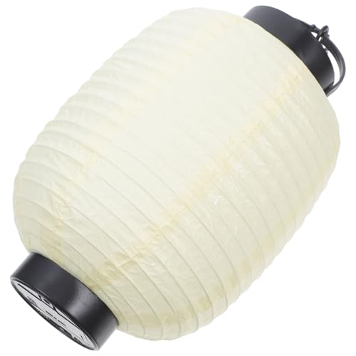 Garneck Farol Japonesa de Papel Ecológico 22 X 15 CM para Decoración de Bodas y Eventos Asiáticos en Color Amarillo